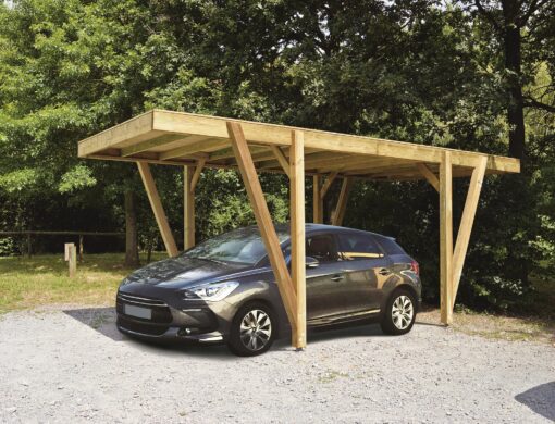 L’Alliance parfaite – Carport en bois et panneaux photovoltaïques